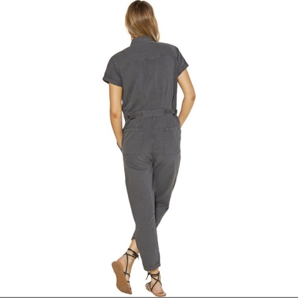 EUC Outerknown Olive Green Short Sleeve Jumpsuit | Medium - Picture 2 of 11